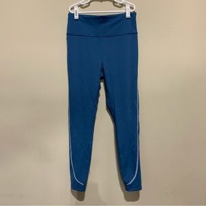 Women’s Peloton Move Mission Seam High Rise Leggings Blue Colorway Med PS121